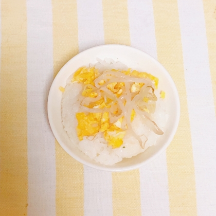 ふんわり炒り卵のっけご飯