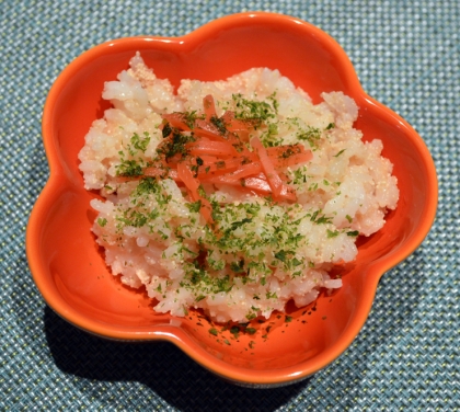 まな板なし！明太子（たらこ）の残り物でチャーハン♪