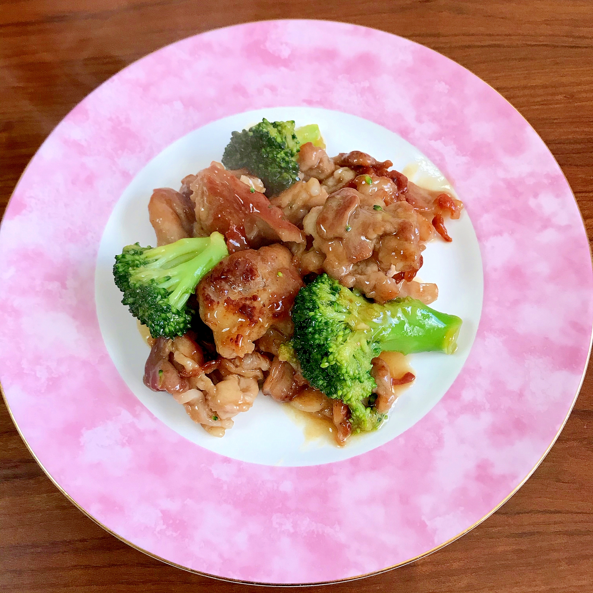 豚肉とブロッコリーの炒め物～中華風オレンジソース