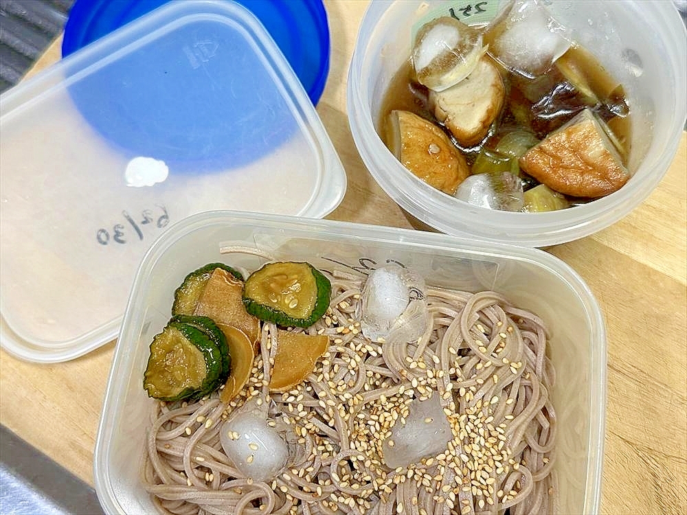 乾麺お蕎麦でお弁当…どんだけ増えるか覚書っ！