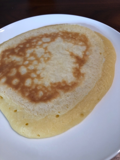 ベーキングパウダーなしで作るもちもちパンケーキ