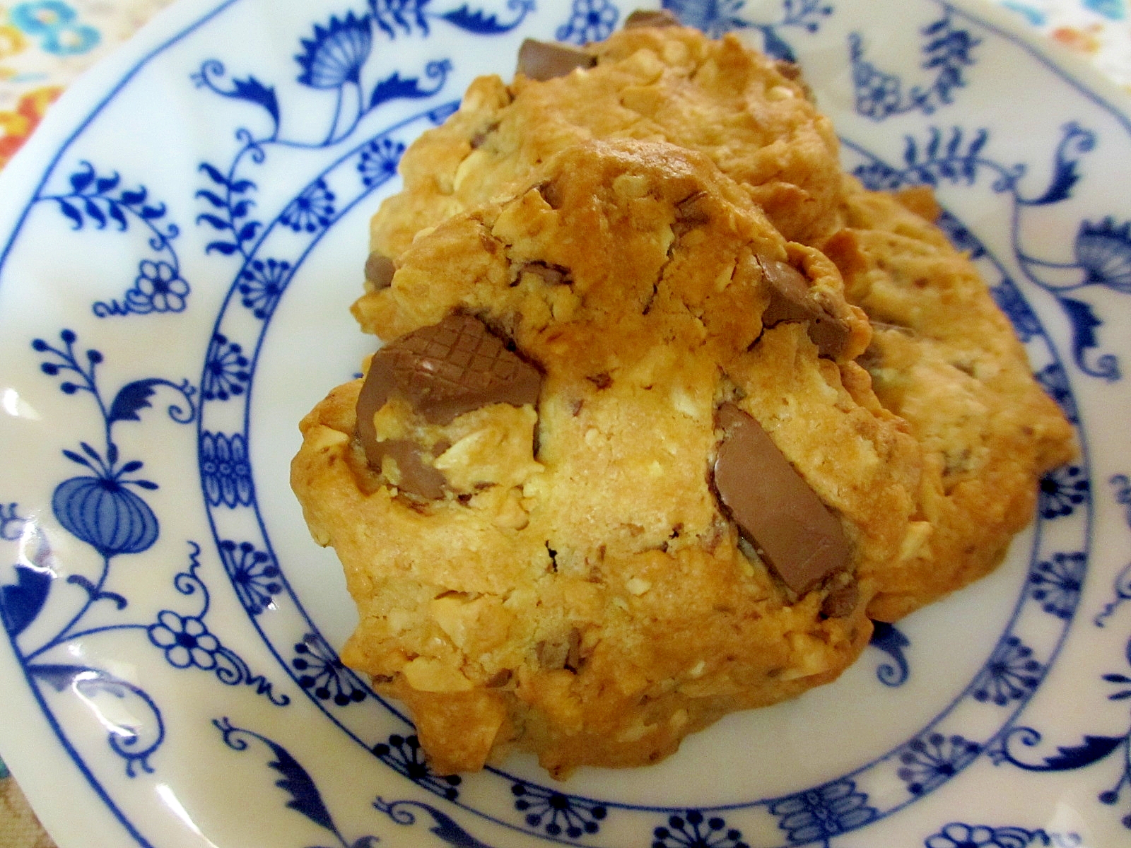 オートミールピーナッツチョコクッキー
