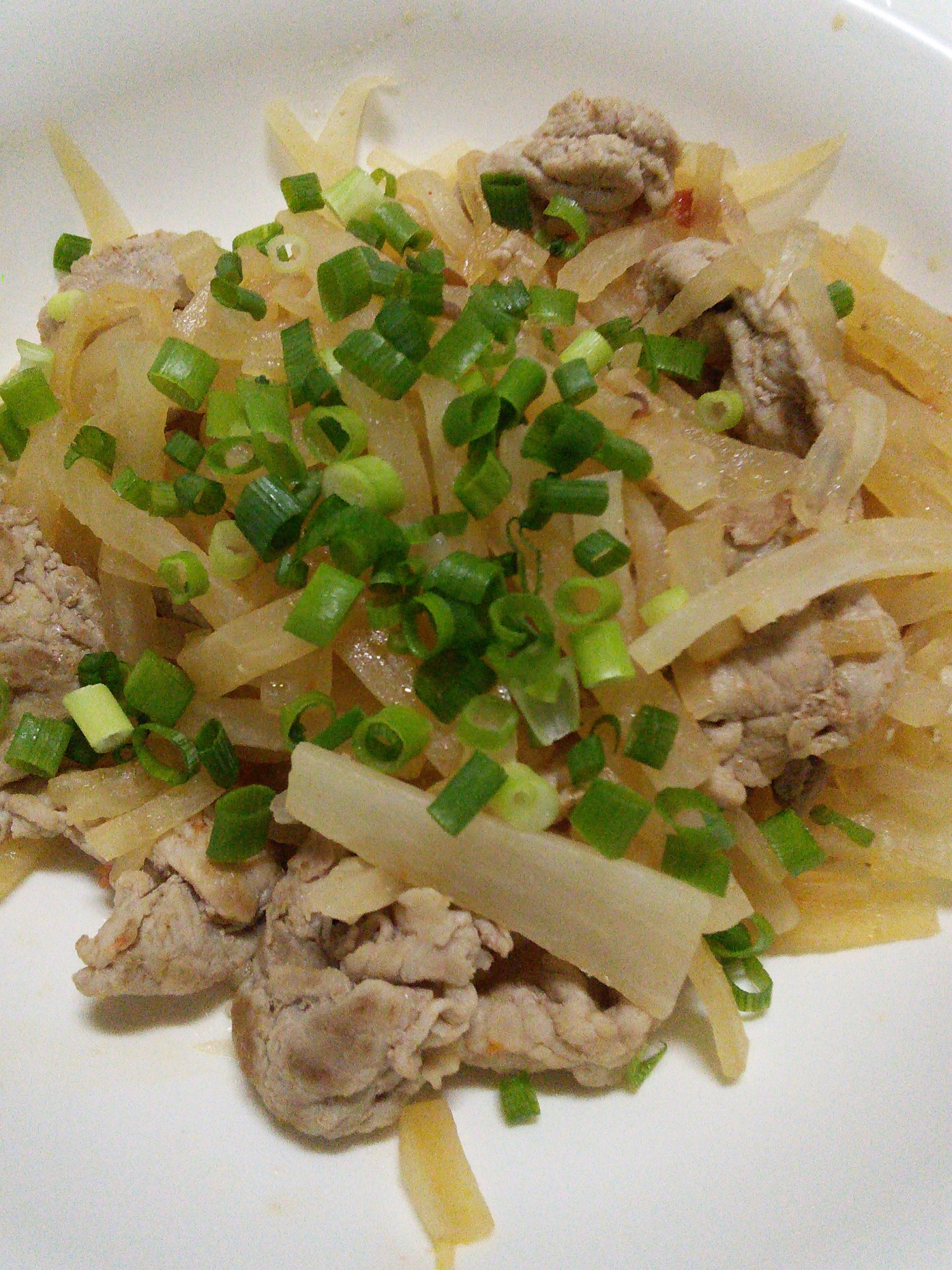 豚肉と大根のピリ辛炒め