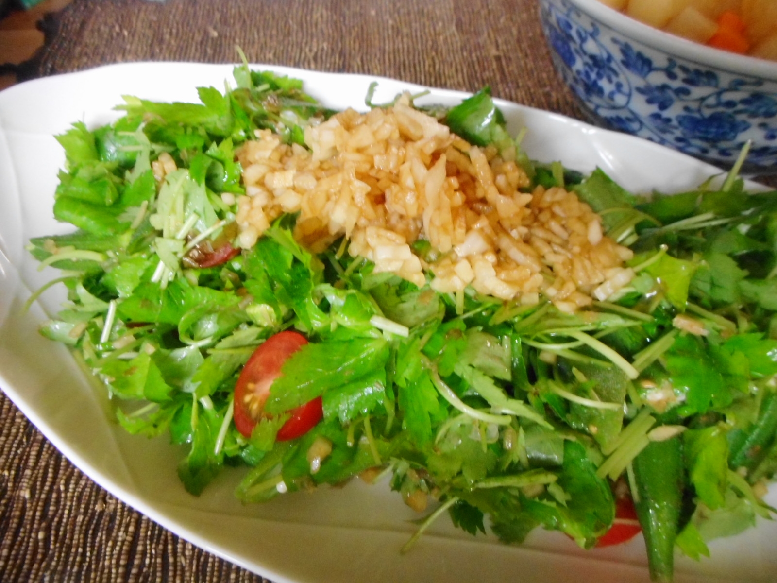 オクラと三つ葉とプチトマトの和風サラダ レシピ 作り方 By Mococo05 楽天レシピ オクラと三つ葉とプチトマトの和風サラダ レシピ 作り方 By Mococo05 楽天レシピ