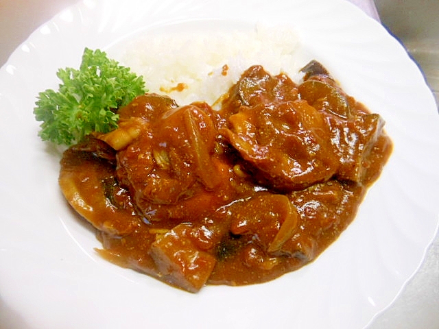 フライパンで☆夏野菜とホタテのトマトカレー☆