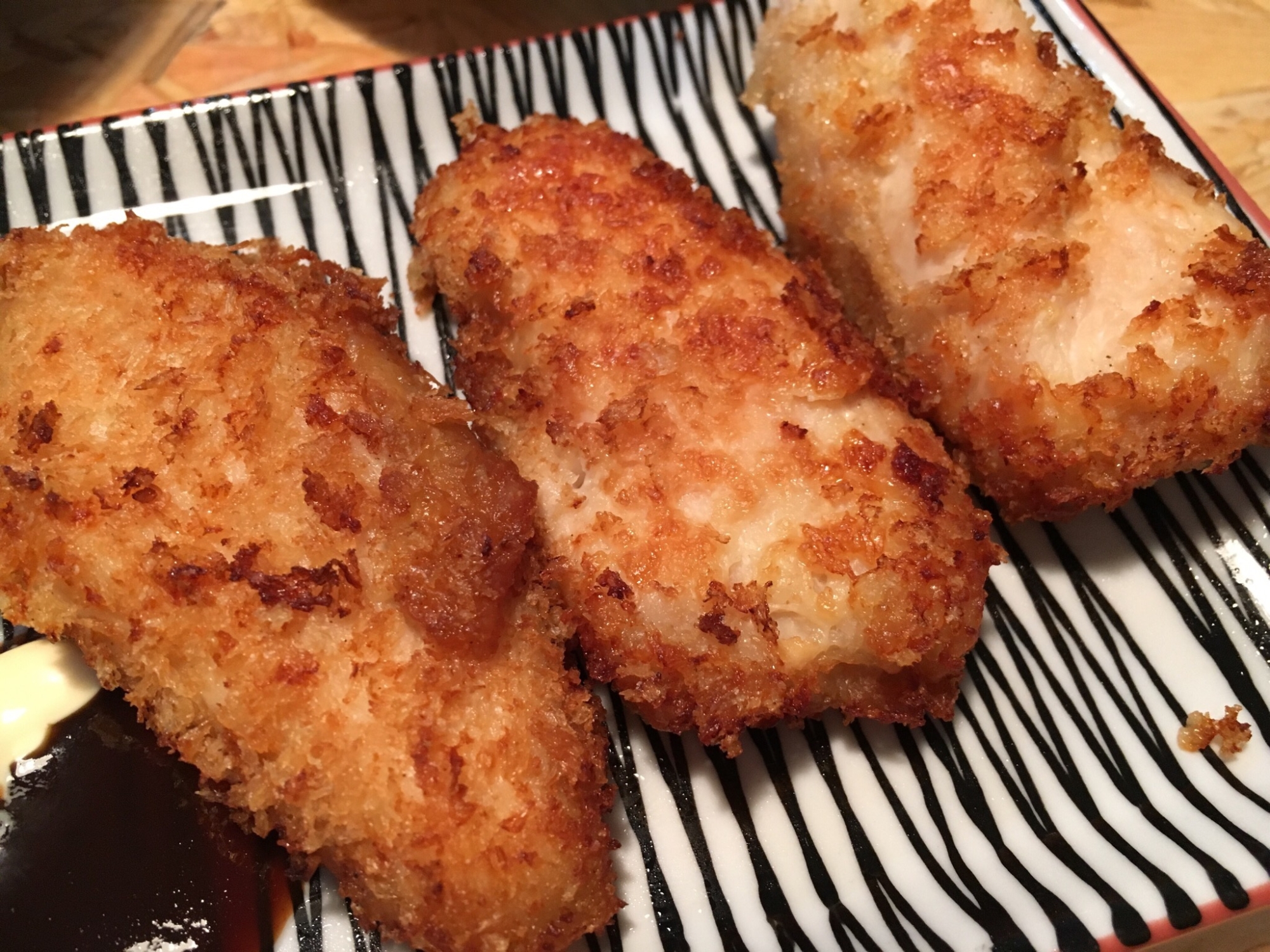 鶏胸肉で柔らかサクサクチキンカツ。