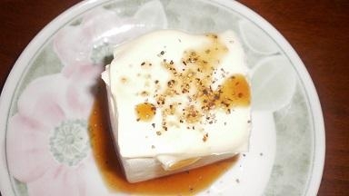 チーズ乗せ豆腐