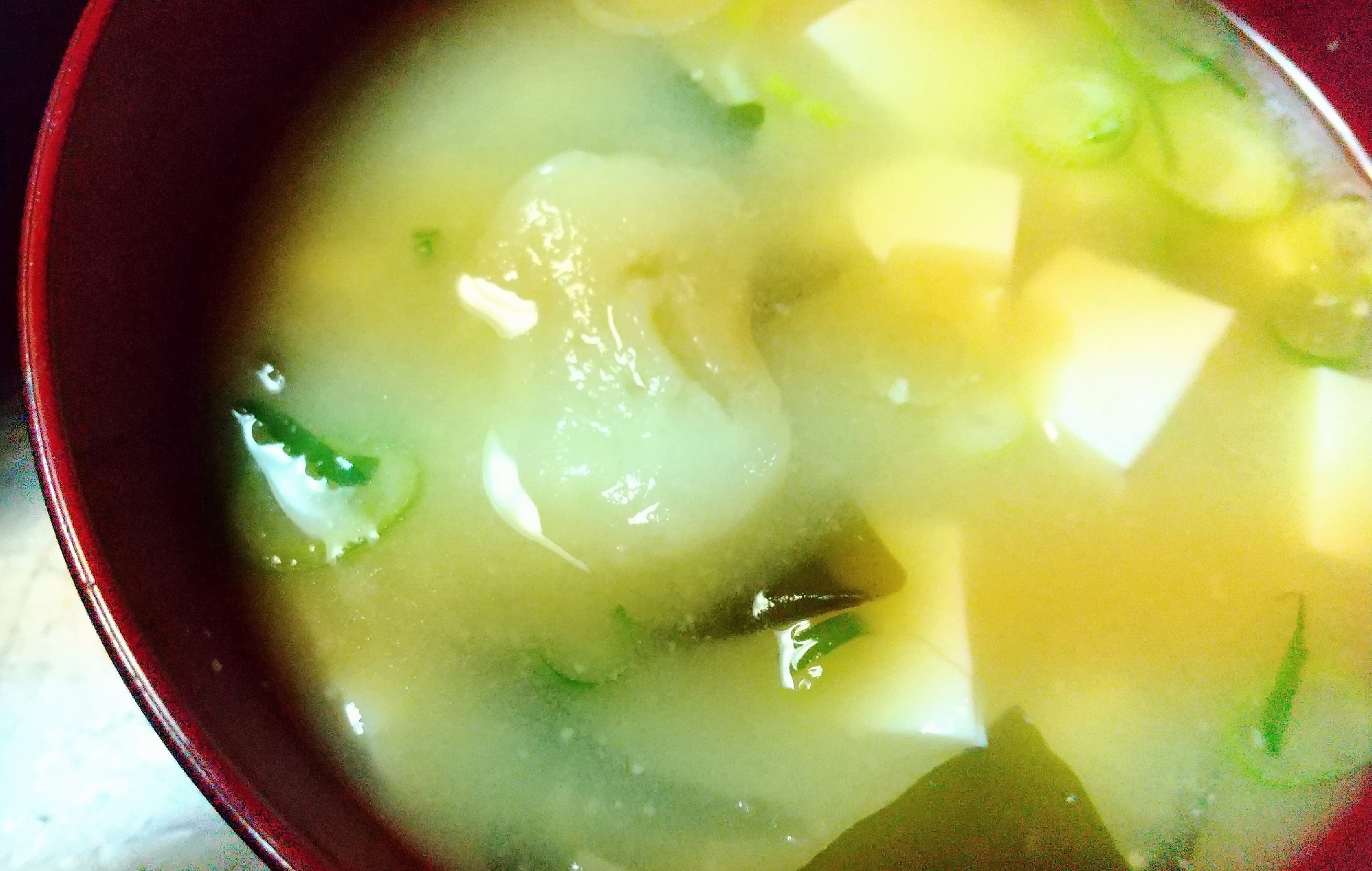 豆腐と麩の味噌汁