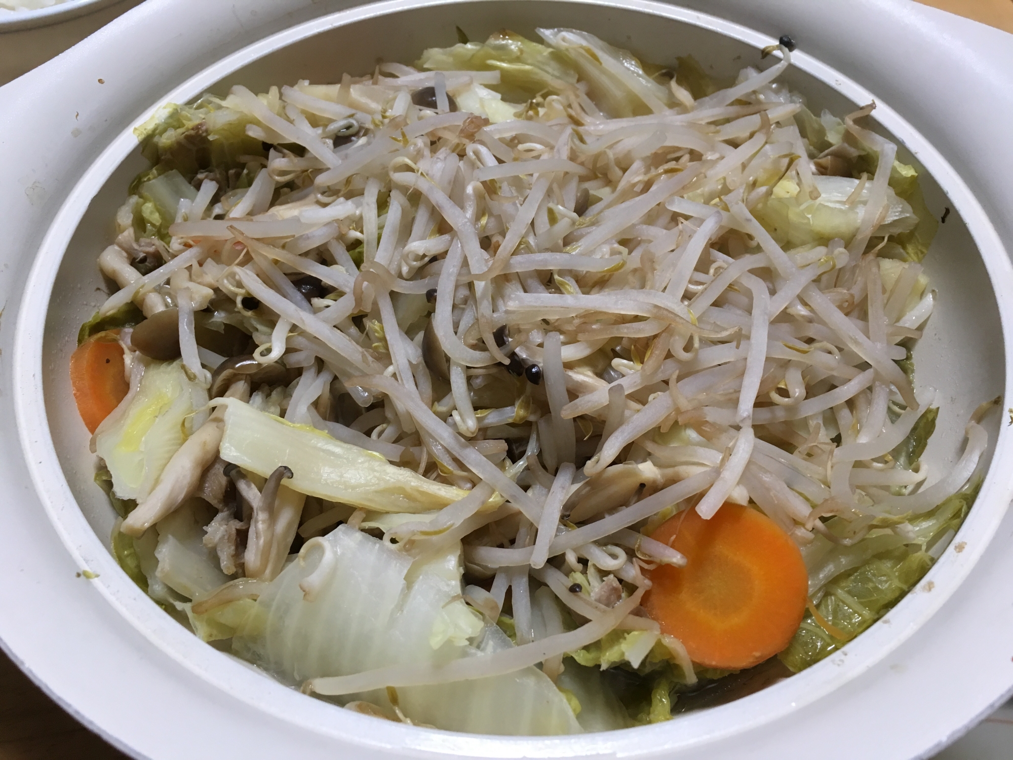 豚と白菜の重ね蒸し(野菜たっぷりのせ)