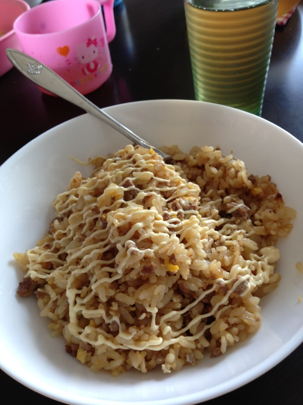 超簡単！子どもが喜んだ焼肉炒飯(^^)