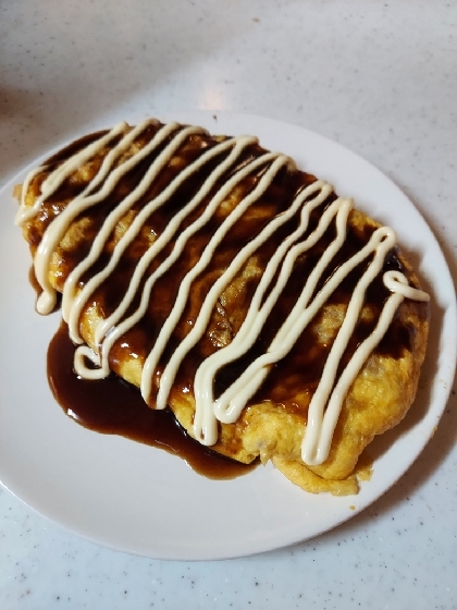 キャベツともやしのとんぺい焼き