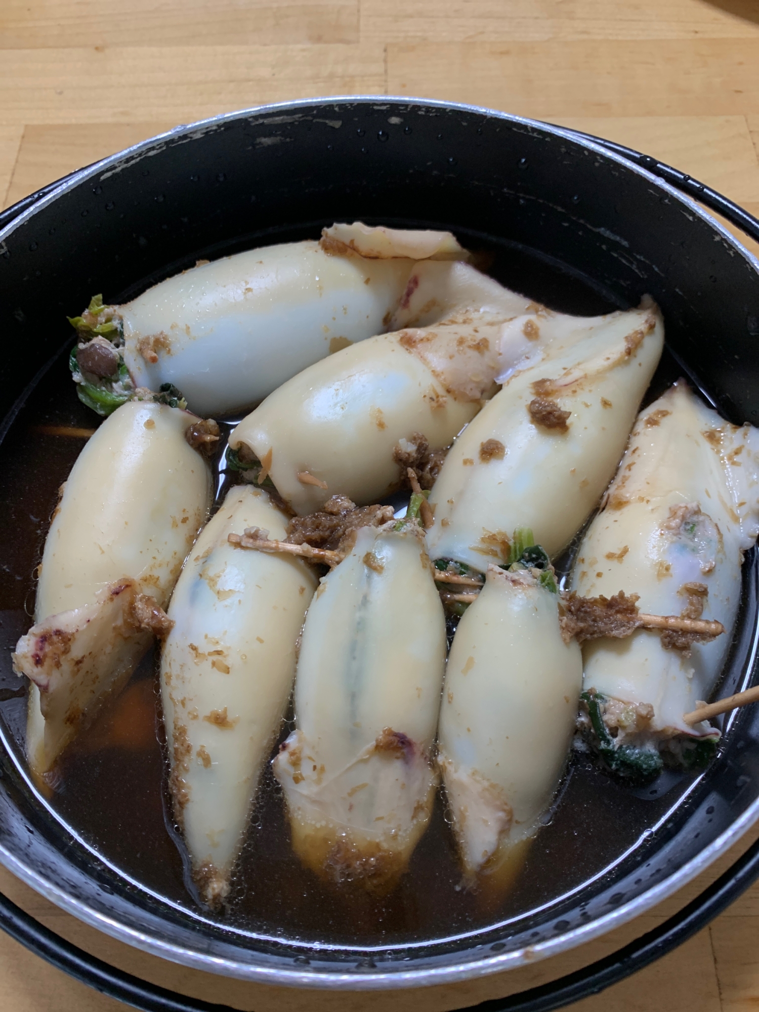 ひき肉詰め イカの煮物 レシピ 作り方 By けけり 楽天レシピ