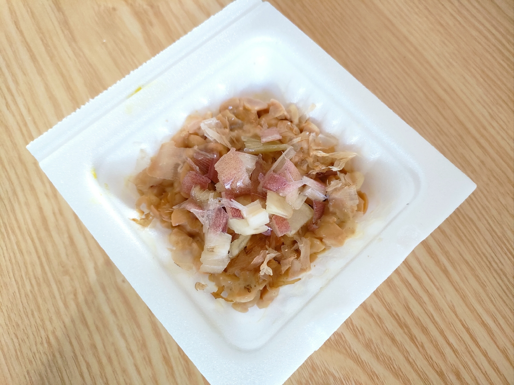 おかかとみょうがの納豆