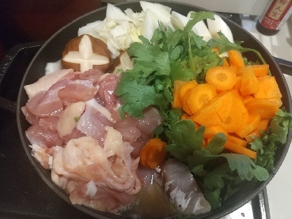 鶏肉豆腐‼️お鍋まんぱん❗皆で寄って温まろうね❗