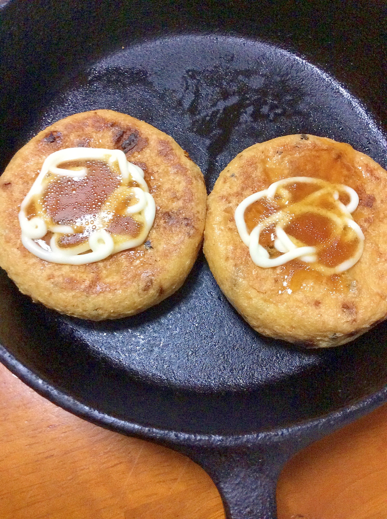 がんもどき焼きマヨネーズ玉ねぎぽん酢