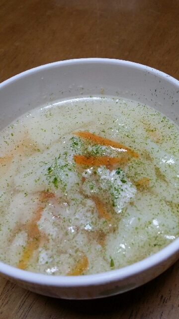 １歳のカリフラワーの中華風スープ
