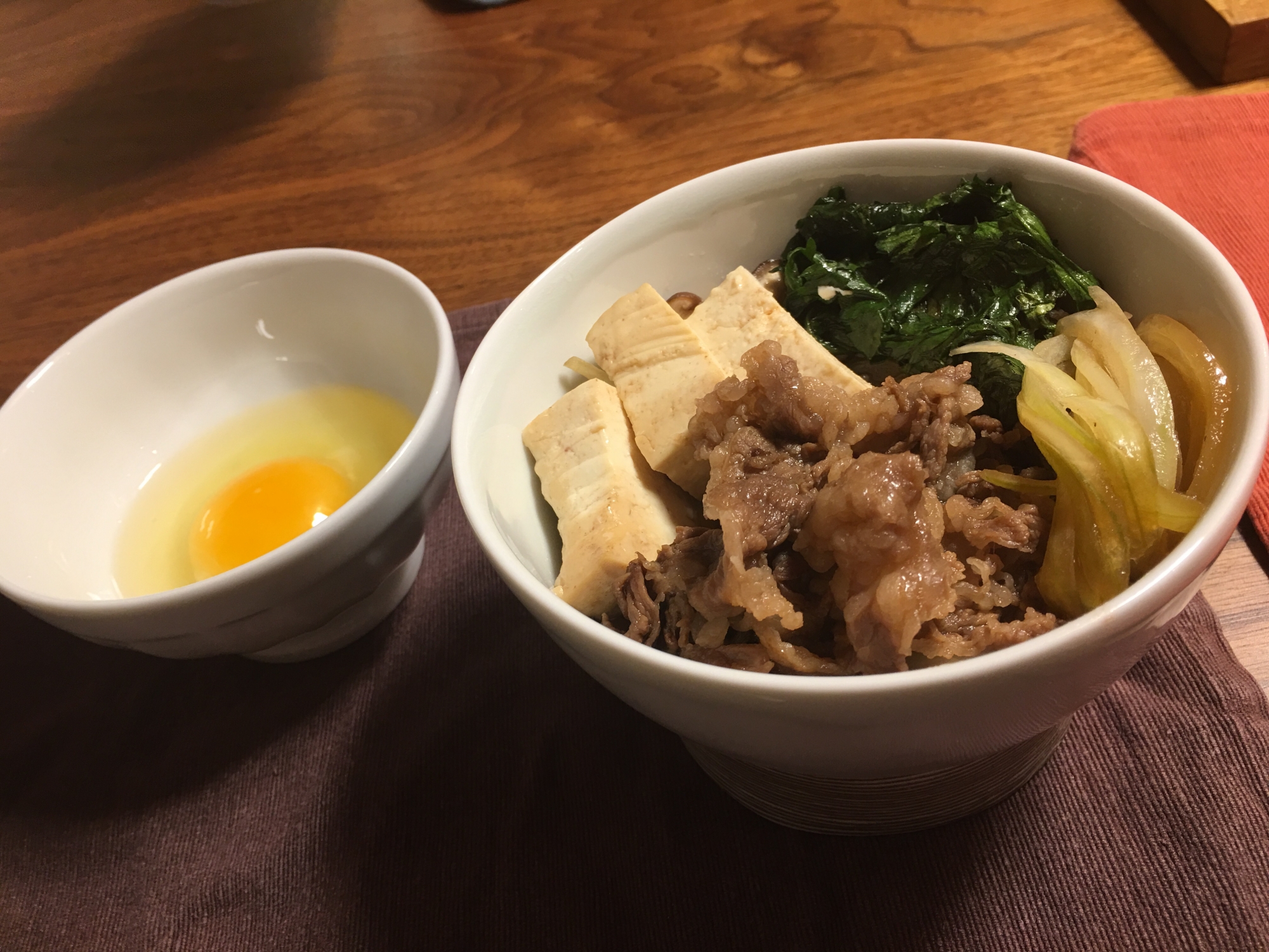 〆はおじやで！牛肉のすき焼き