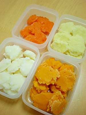 離乳食初期 基本野菜のマッシュ 4種 レシピ 作り方 By はちわれ413 楽天レシピ 離乳食初期 基本野菜のマッシュ 4種 レシピ 作り方 By はちわれ413 楽天レシピ