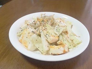 豆腐とキャベツのハーブ炒め