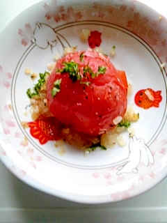 簡単トマトの蒸し煮