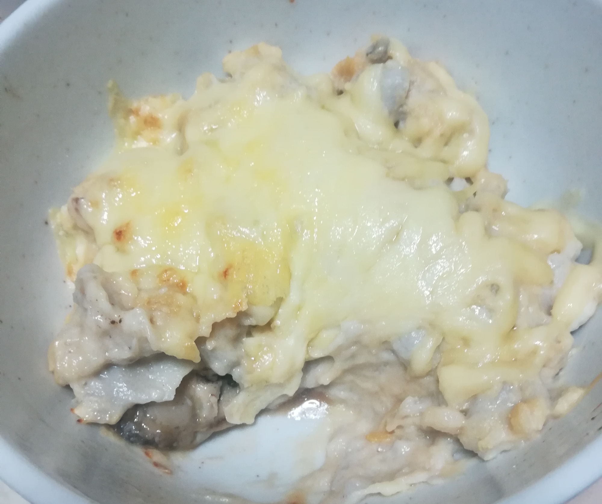 牡蠣の里芋＆白味噌グラタン