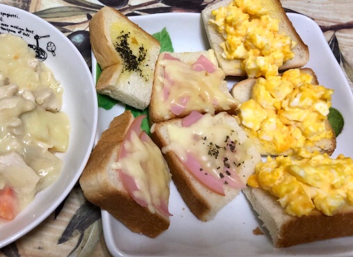 シチューに良く合う おかずトースト三種 レシピ 作り方 By りんりんりん 楽天レシピ シチューに良く合う おかずトースト三種 レシピ 作り方 By りんりんりん 楽天レシピ