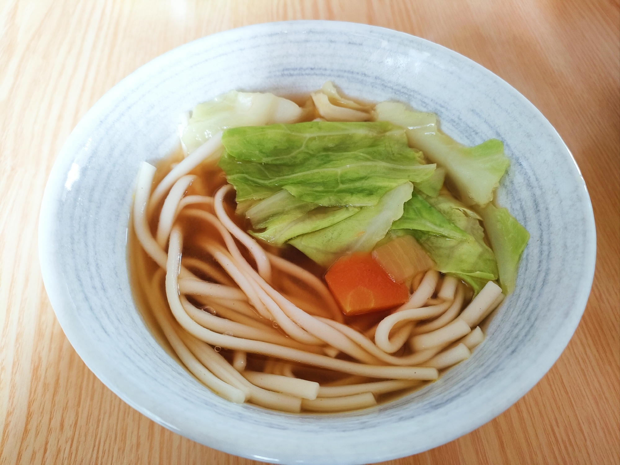 キャベツ入りカレーうどん