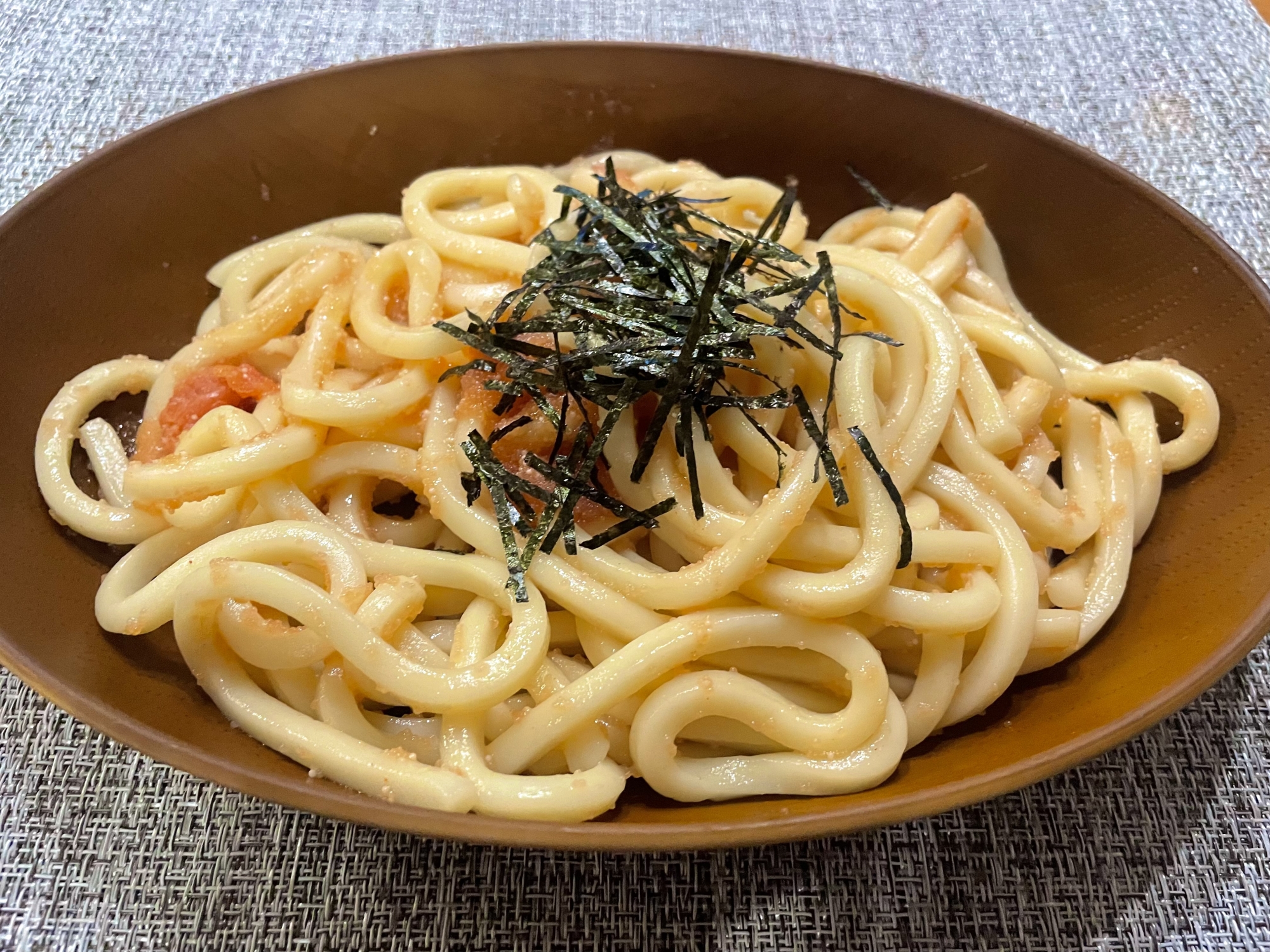 混ぜるだけ♪簡単❣️明太出汁うどん⭐️