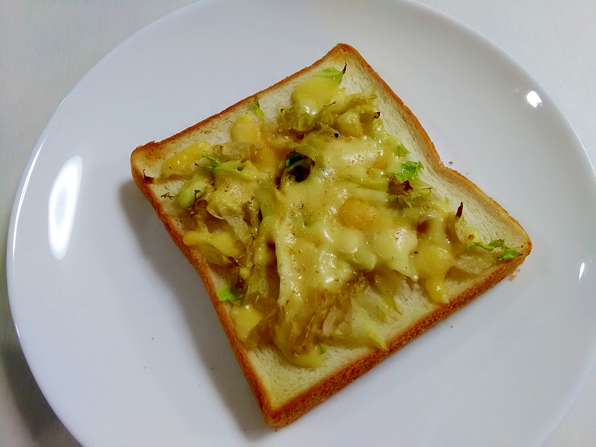 朝食に☆レタスチーズトースト