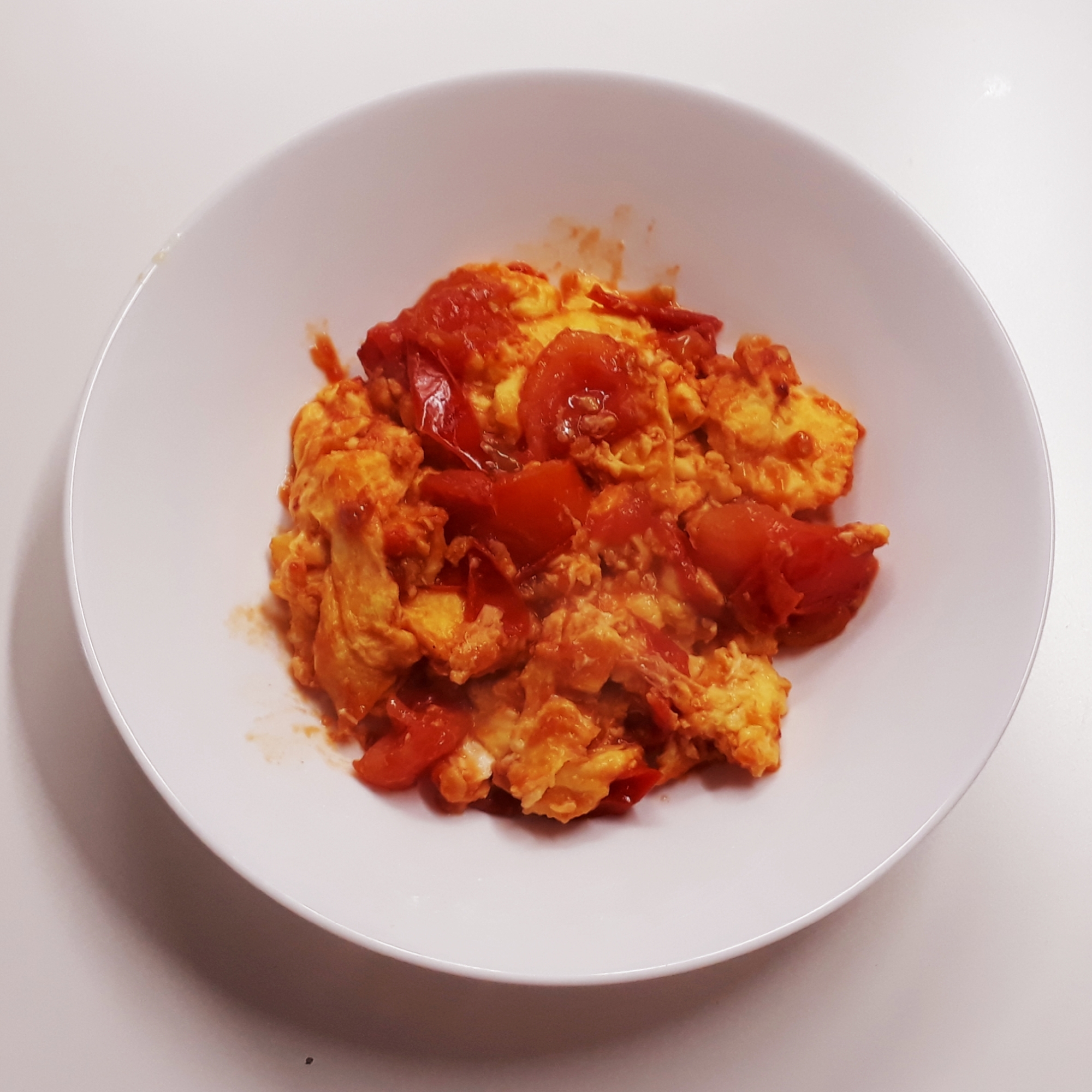 ケチャップ味が美味しい!トマトの卵炒め