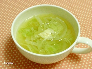 きゃべつと玉ねぎのあっさりスープ レシピ 作り方 By Momo 楽天レシピ