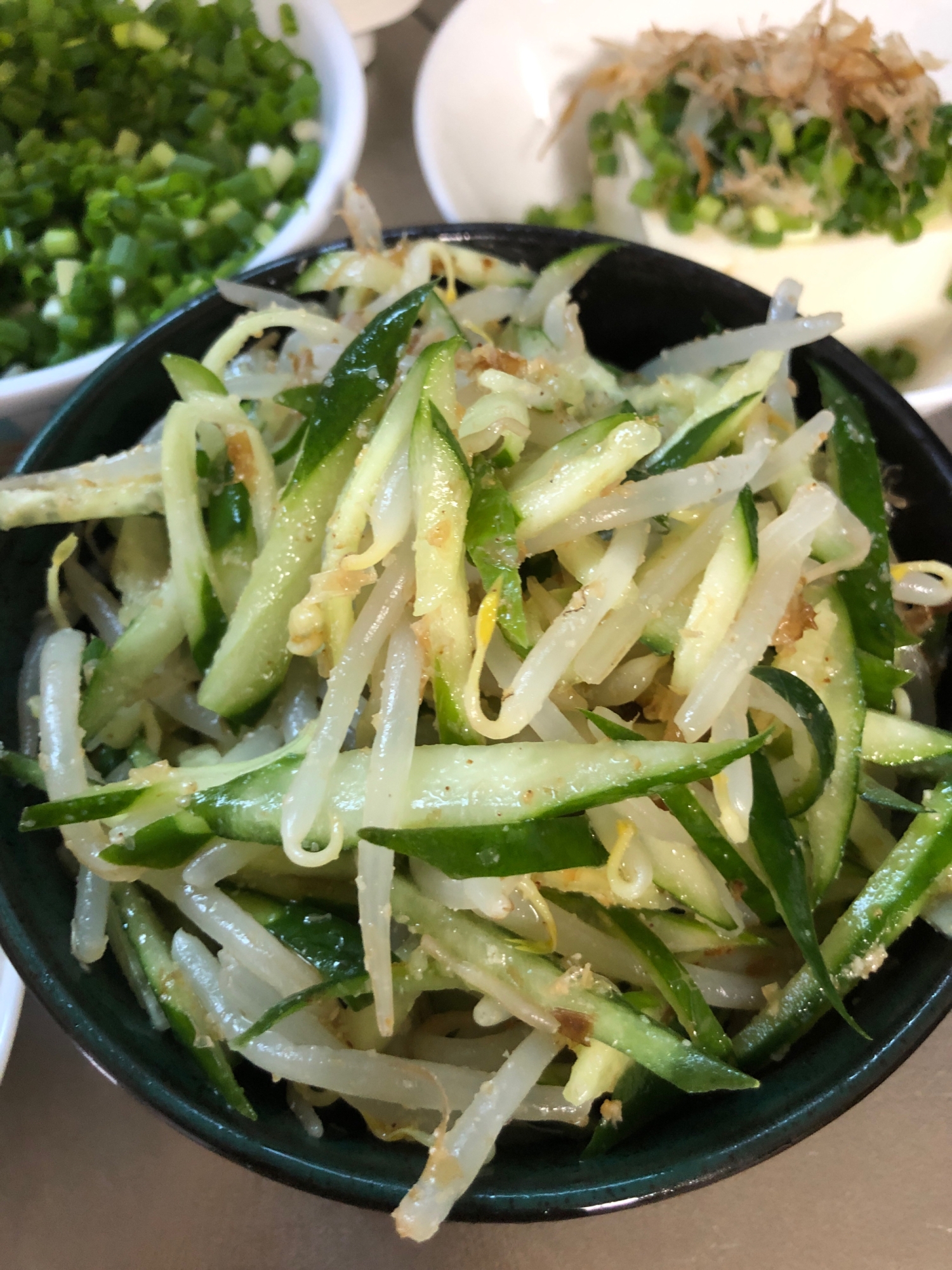 シャキシャキ食感✩もやしとキュウリのナムル