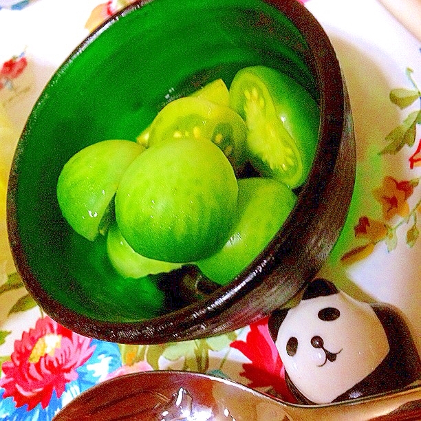 パリポリ青トマトのピクルス