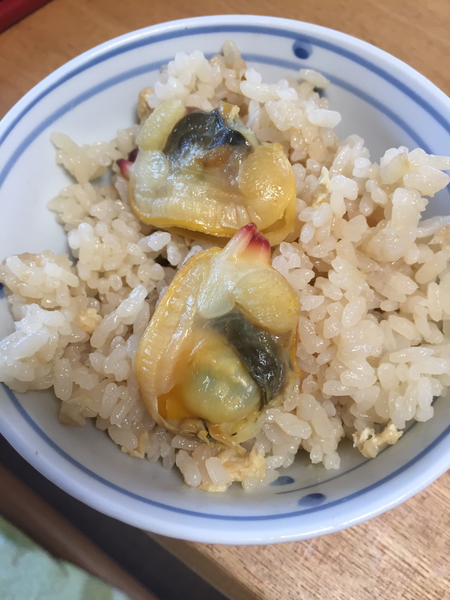 バカ貝の炊き込みご飯