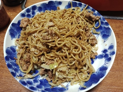 豚肉と野菜のソース焼きそば