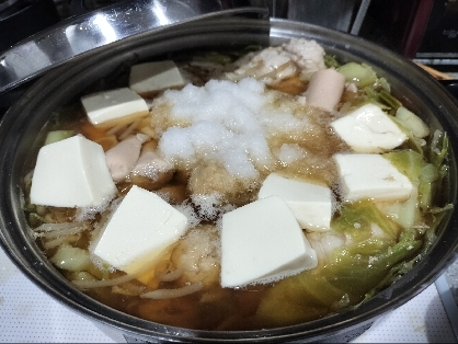 ポカポカ温まる！野菜たっぷりみぞれ鍋