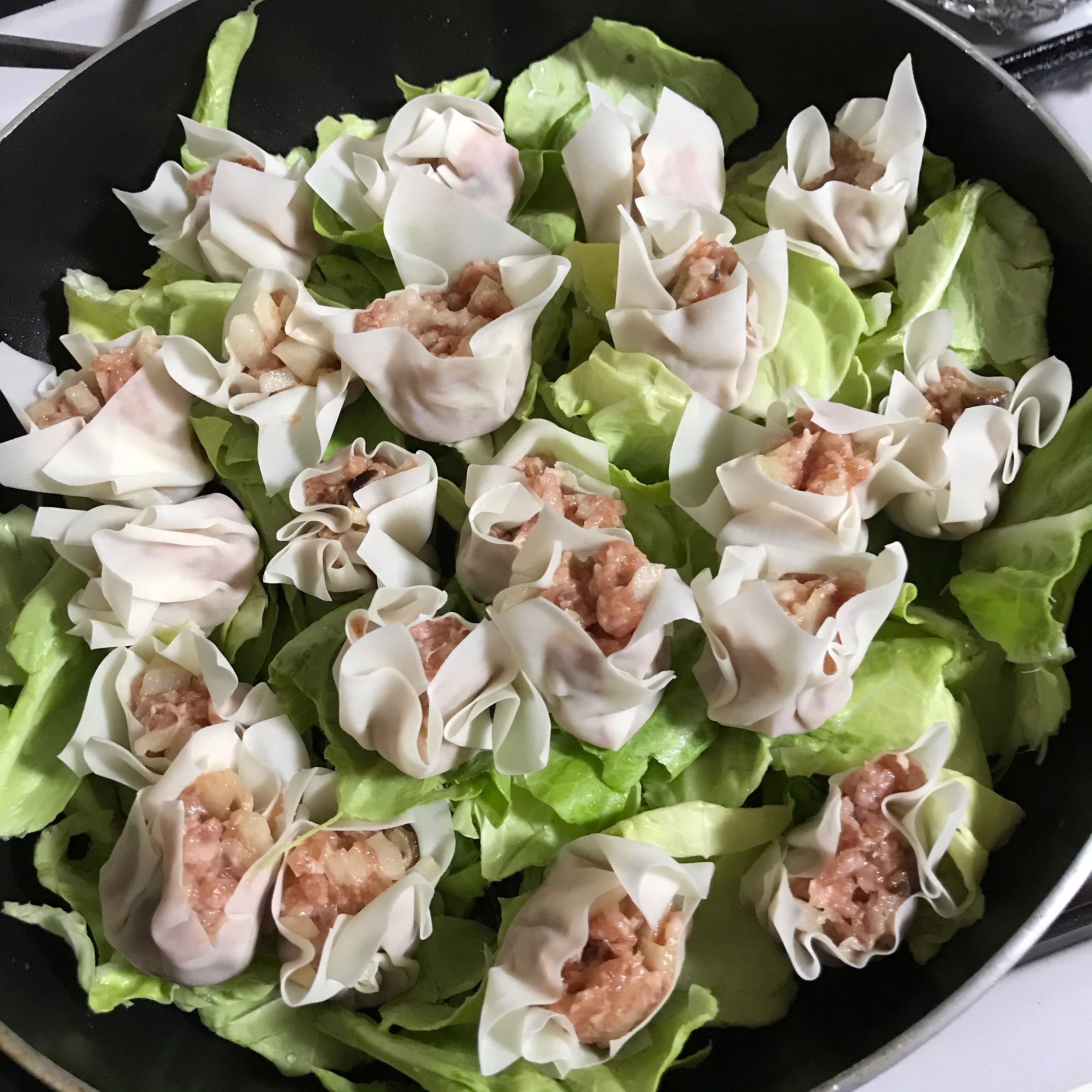 蒸し器無しでもできるんか 簡単シュウマイ レシピ 作り方 By まるちゃむごーさん 楽天レシピ