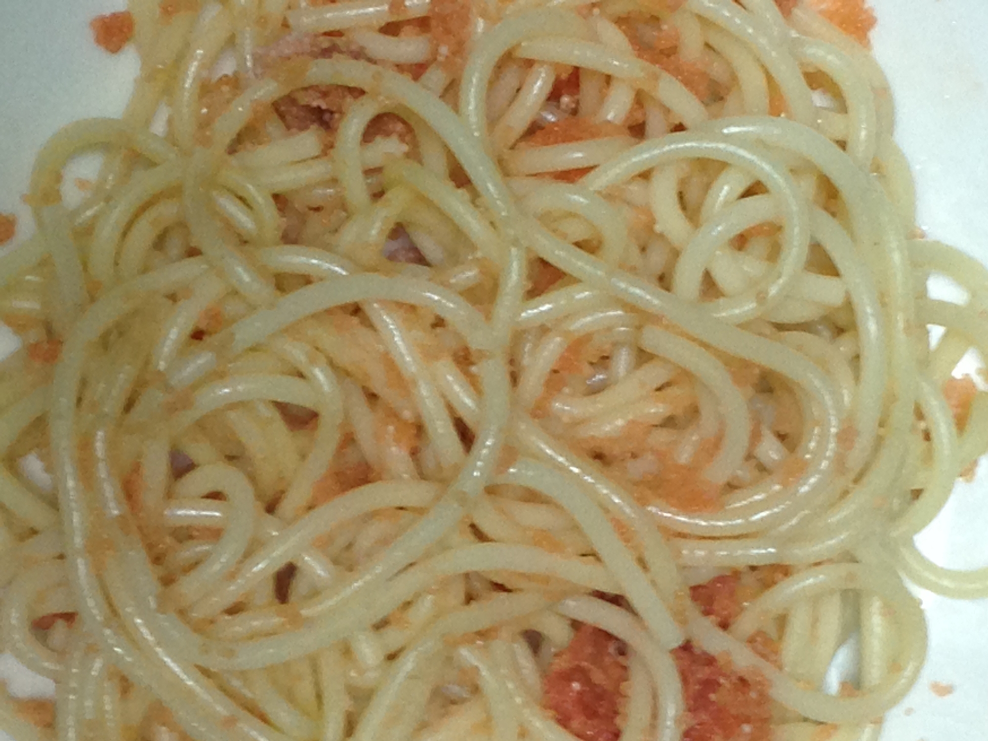 辛子明太子のスパゲッティ