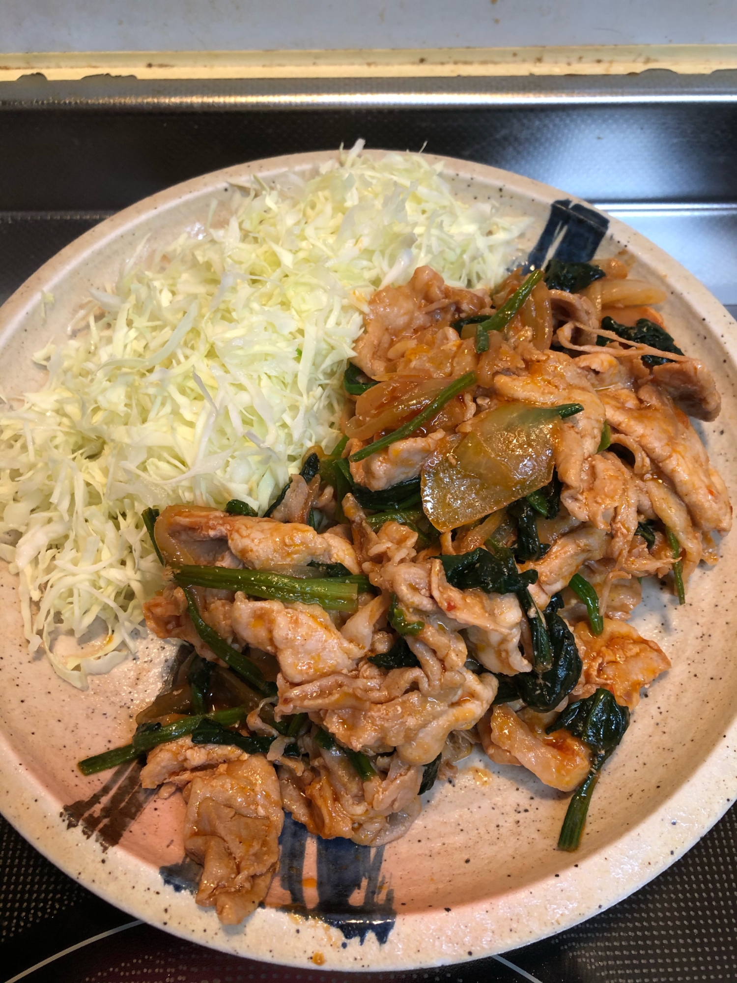 ちょっぴり大人♪ほうれん草入りポークチャップ^_^