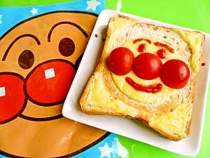 子供喜ぶ アンパンマンのピザトースト レシピ 作り方 By なごみんと 楽天レシピ