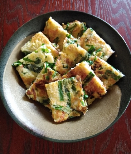 チヂミ！お好み焼き粉で簡単‼