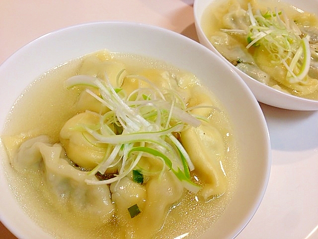 形は気にしません☆中華風美味しい手作りスープ餃子