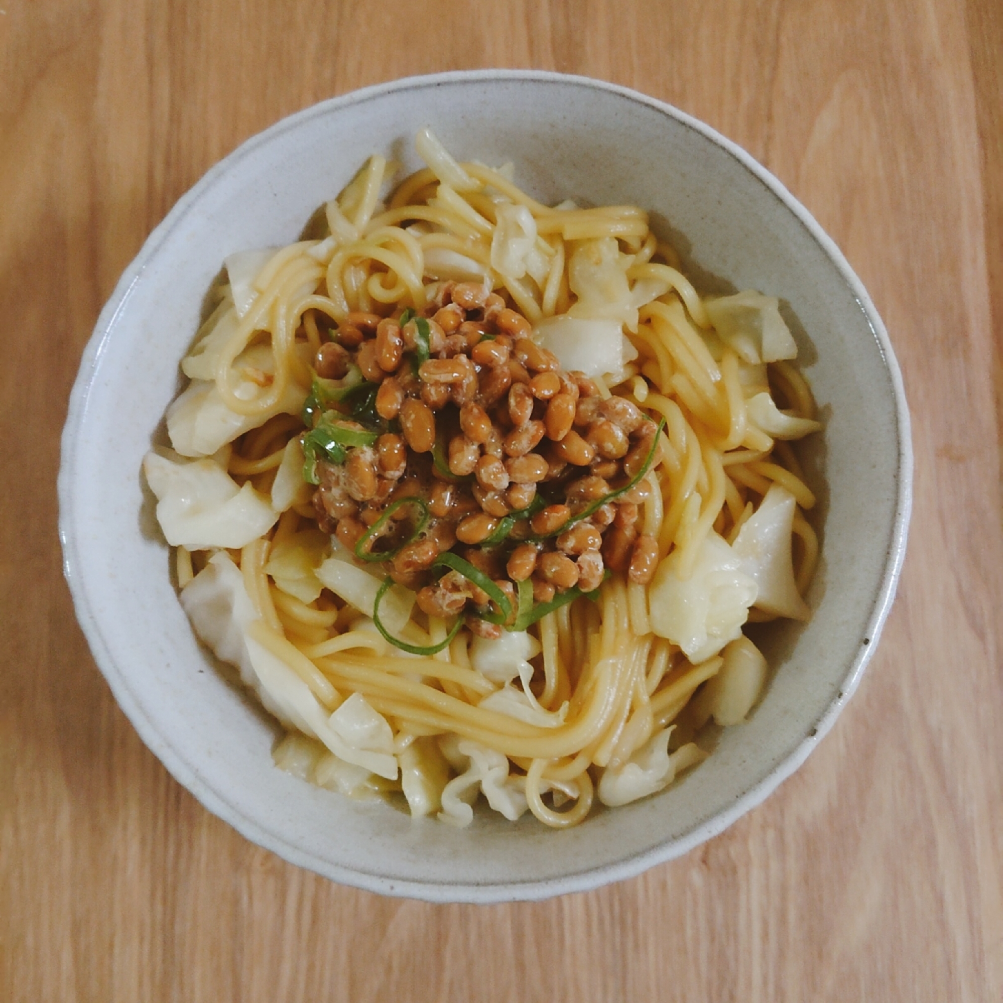 にんにく香る♪納豆焼きそば