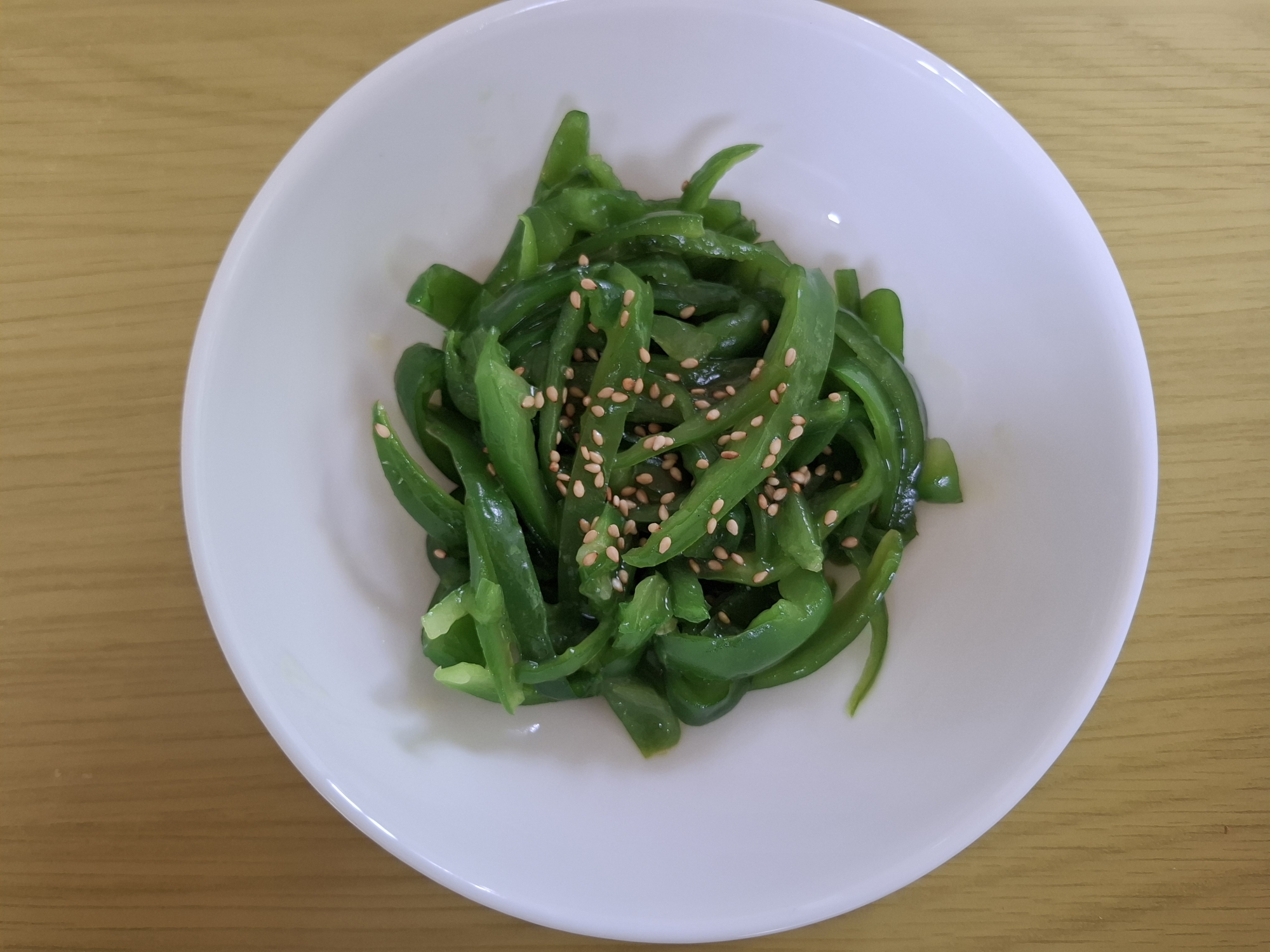 ピーマンのつやつや中華炒め