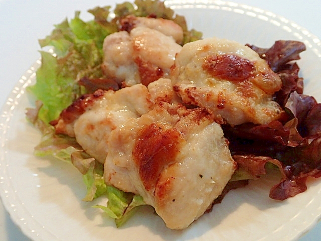 ＣＯで　鶏肩の小肉のクレソル塩麹焼き♬