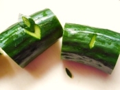 キュウリの飾り切り 葉っぱ レシピ 作り方 By ブルーボリジ 楽天レシピ