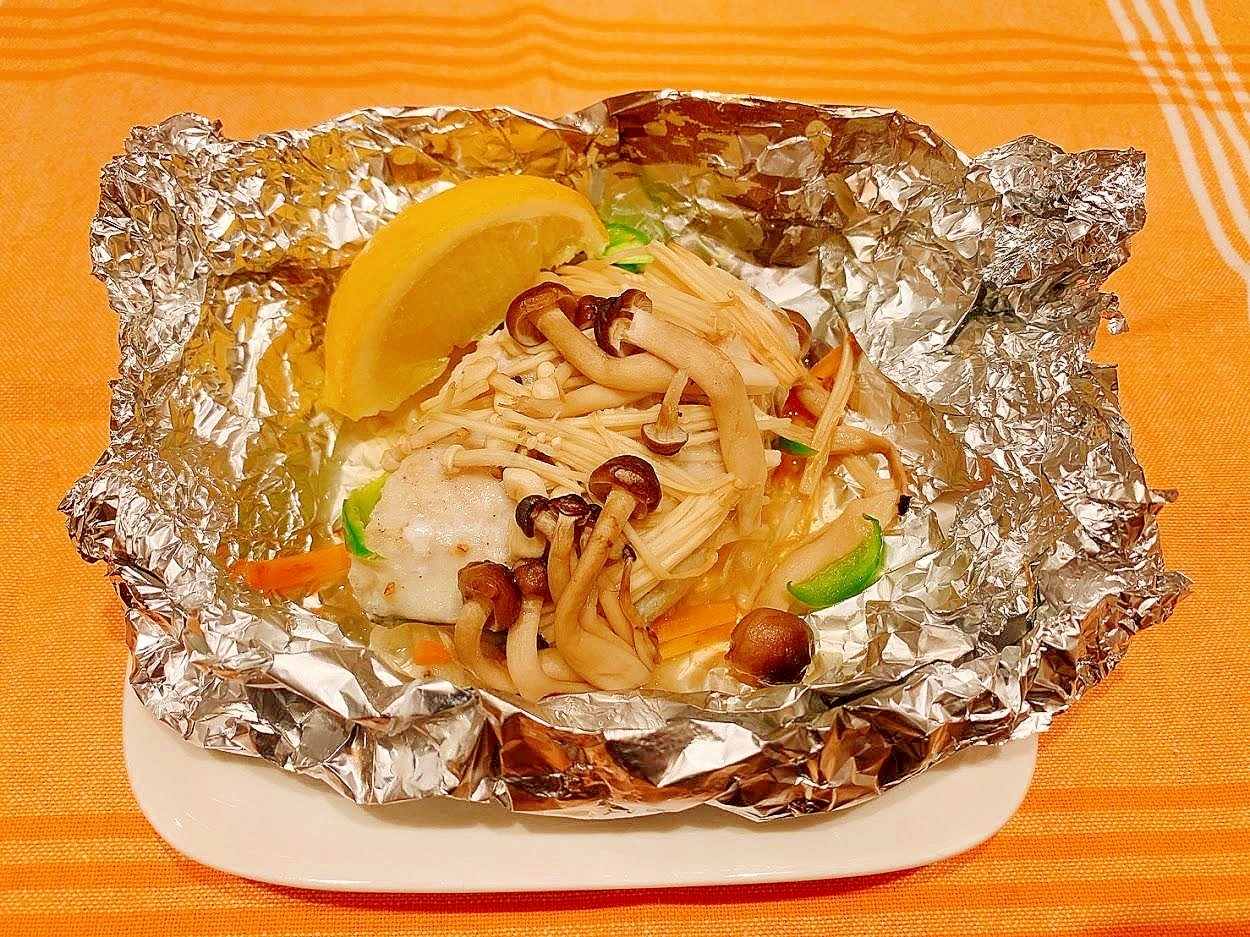 サワラとキノコのホイル焼き レシピ 作り方 By タカクッキング 楽天レシピ サワラとキノコのホイル焼き レシピ 作り方 By タカクッキング 楽天レシピ