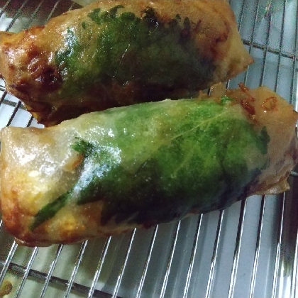 簡単☆大葉ハムチーズ春巻き