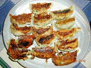 もやしでさっぱり焼き餃子♪