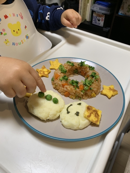 雪だるまにしてみました！滑らかで美味しかったです^ ^